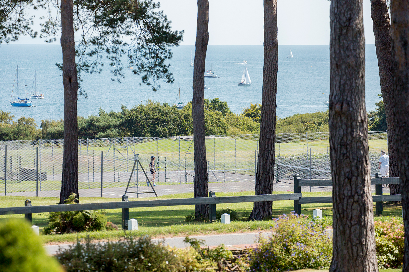 The tennis and golf facilities here are Dorset attractions